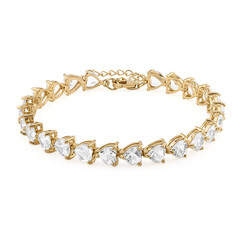 Bracelet en argent et Topaze blanche