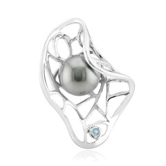 Pendentif en argent et Perle de culture de Tahiti (TPC)