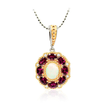 Collier en argent et Opale Welo (Dallas Prince Designs)