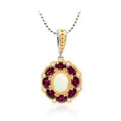 Collier en argent et Opale Welo (Dallas Prince Designs)