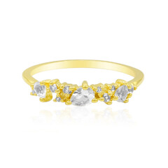 Bague en argent et Topaze blanche