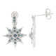 Boucles d'oreilles en argent et Diamant fantaisie