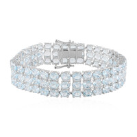 Bracelet en argent et Topaze bleu ciel