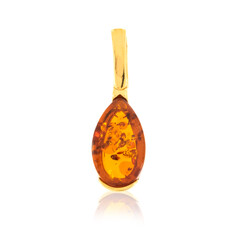 Pendentif en argent et Ambre baltique