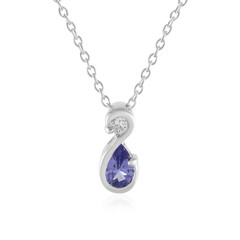 Collier en argent et Tanzanite