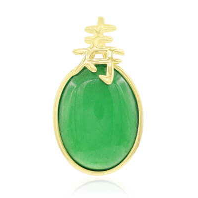 Pendentif en argent et Agate verte