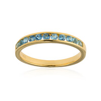 Bague en argent et Aigue-Marine Santa Maria