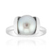 Bague en argent et Perle de culture d'eau douce argentée (TPC)