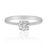 Bague en argent et Topaze blanche