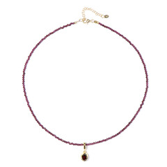 Collier en argent et Grenat Rhodolite