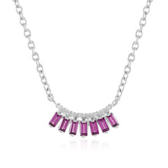 Collier en argent et Grenat Rhodolite