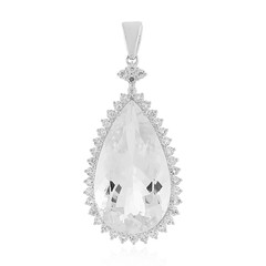 Pendentif en argent et Quartz blanc