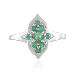 Bague en argent et Emeraude de Zambie
