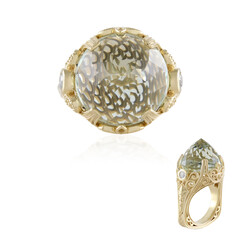 Bague en argent et Améthyste verte (Dallas Prince Designs)