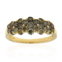 Bague en or et Diamant vert SI1 (CIRARI)