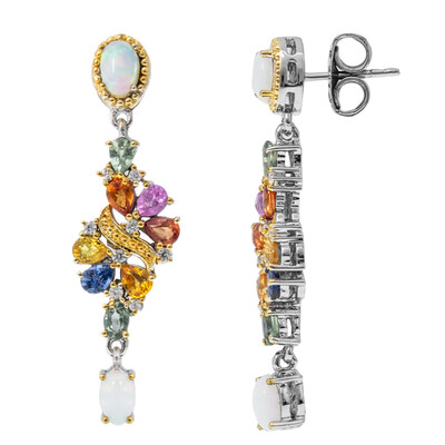 Boucles d'oreilles en argent et Opale Welo (Dallas Prince Designs)