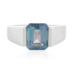 Bague en argent et Quartz océan