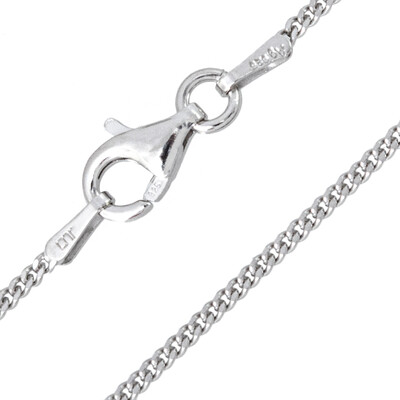 Chaîne mailles gourmette – 50cm – argent massif