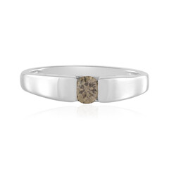 Bague en argent et Diamant champagne I2