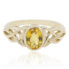 Bague en or et Héliodore