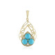 Pendentif en or et Turquoise Sleeping Beauty (Ornaments by de Melo)