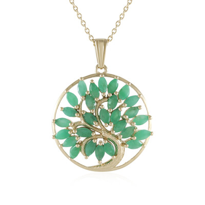 Collier en argent et Emeraude de Socoto