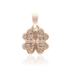 Pendentif en or et Diamant rose de France SI1 d'Argyle 