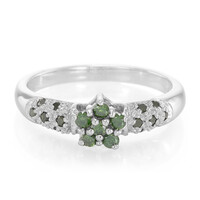 Bague en argent et Diamant fantaisie