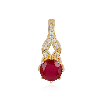 Pendentif en argent et Rubis de Madagascar