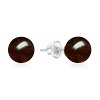 Boucles d'oreilles en argent et Grenat du Mozambique