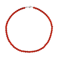 Collier en argent et Onyx rouge