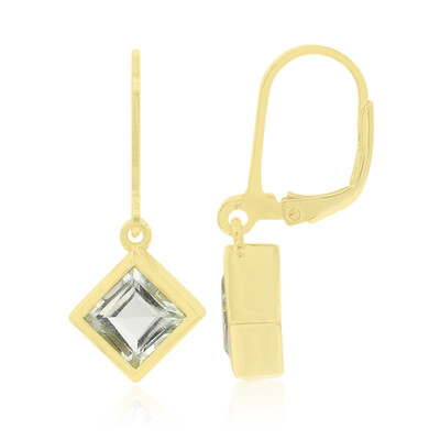 Boucles d'oreilles en argent et Améthyste verte (MONOSONO COLLECTION)