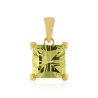 Pendentif en argent et Quartz citron