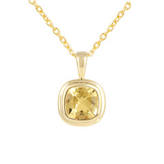 Collier en argent et Béryl jaune
