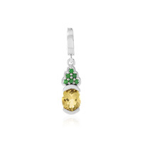 Pendentif en argent et Béryl jaune