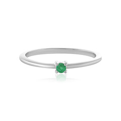 Bague en argent et Emeraude de Colombie