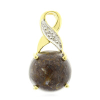 Pendentif en argent et Quartz Dinosaure