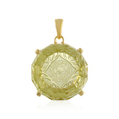 Pendentif en argent et Quartz citron
