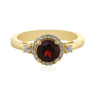 Bague en argent et Grenat du Mozambique