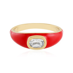Bague en argent et Topaze blanche