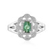 Bague en argent et Tourmaline verte de Benedito
