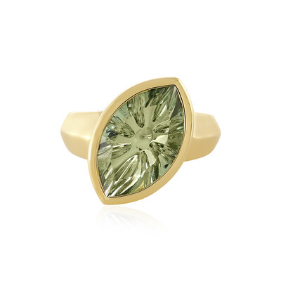Bague en argent et Améthyste verte