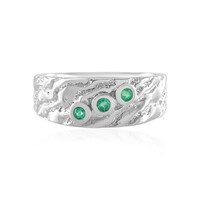 Bague en argent et Emeraude de Russie (de Melo)