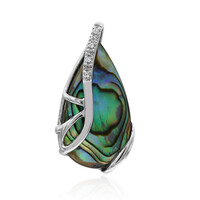 Pendentif en argent et Coquillage d'Abalone