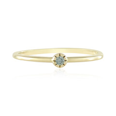 Bague en or et Diamant bleu ciel SI1Diamant bleu ciel SI1