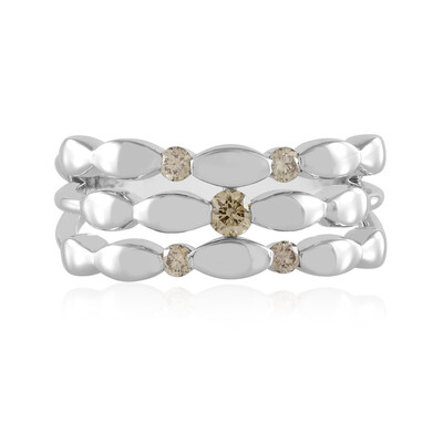 Bague en or et Diamant champagne SI2