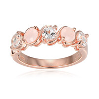 Bague en argent et Quartz rose