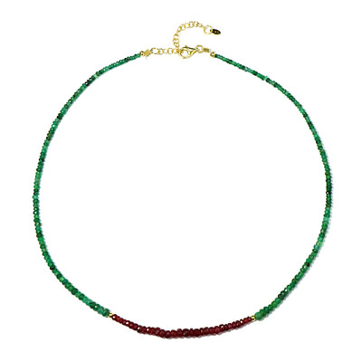 Collier en argent et Emeraude du Brésil