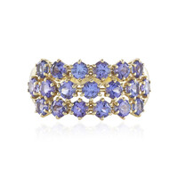 Bague en or et Tanzanite AAA (de Melo)