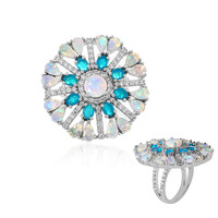 Bague en argent et Opale Welo
